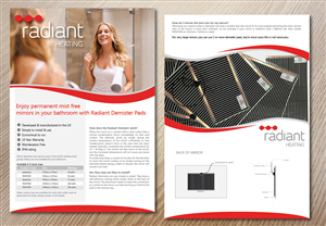 Diseño de Flyer por alex989 para Radiant Heating Pty Ltd | Diseño: #6267729