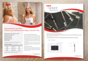 Diseño de Flyer por alex989 para Radiant Heating Pty Ltd | Diseño: #6712029