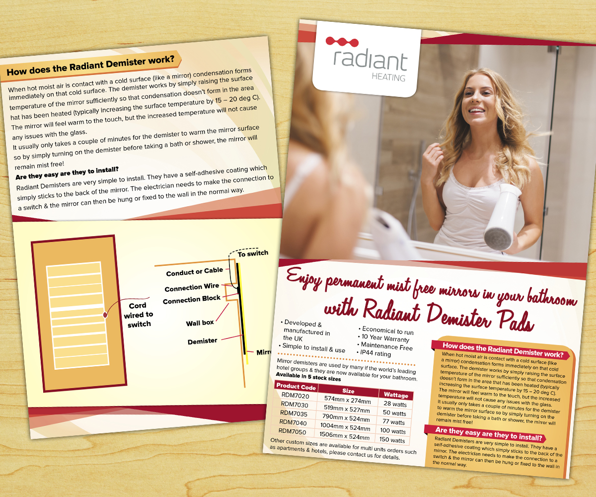 Flyer Design by Kimini for Radiant Heating Pty Ltd | Design #6302668