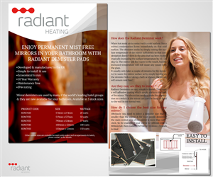Diseño de Flyer por MVN Digital para Radiant Heating Pty Ltd | Diseño: #6290629