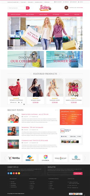 Web Design by pb for Victoria 4B Inc. (lesventes.ca & allsales.ca) | Design: #6444446