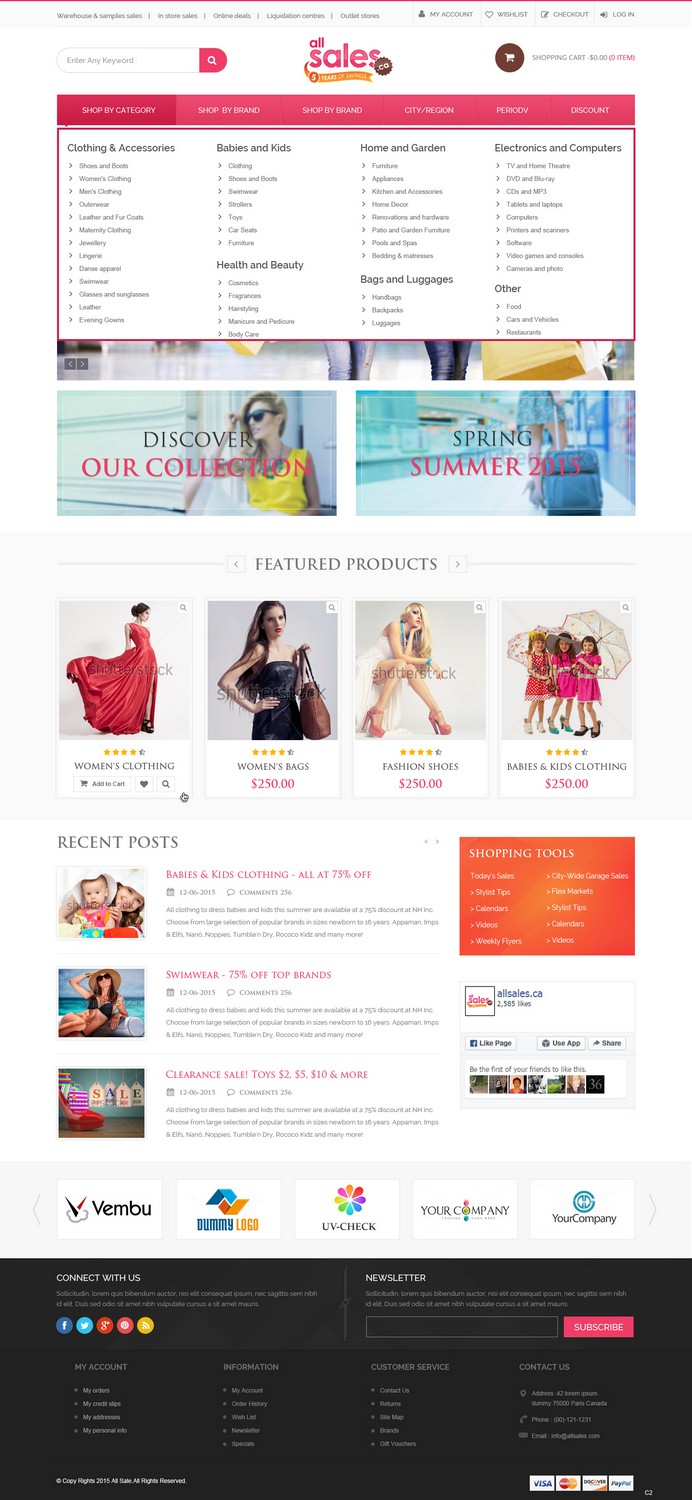 Web-Design von pb für Victoria 4B Inc. (lesventes.ca & allsales.ca) | Design #6444450