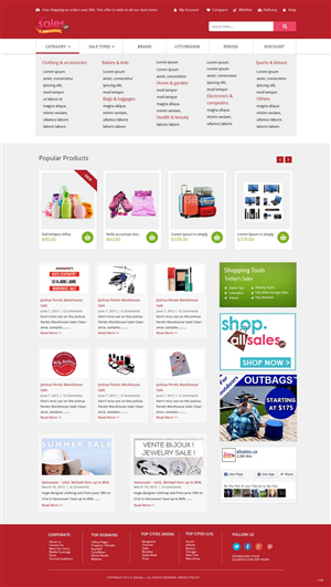 Web-Design von pb für Victoria 4B Inc. (lesventes.ca & allsales.ca) | Design: #6444464