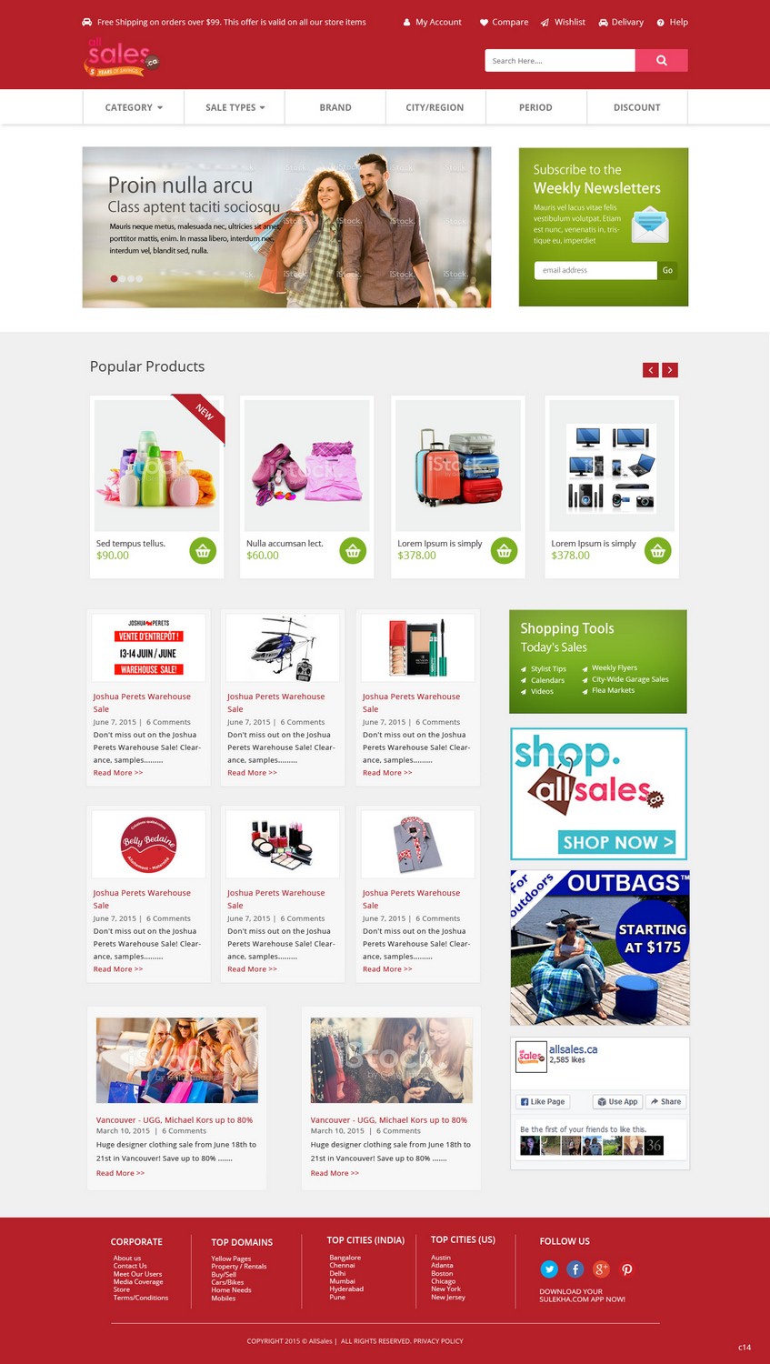 Web-Design von pb für Victoria 4B Inc. (lesventes.ca & allsales.ca) | Design #6444469