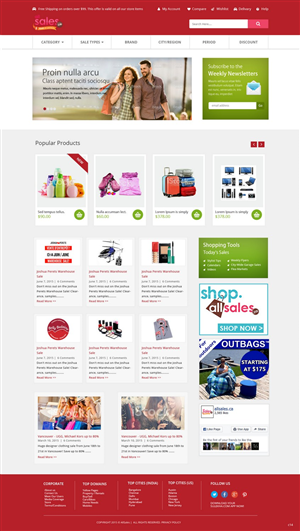 Web-Design von pb für Victoria 4B Inc. (lesventes.ca & allsales.ca) | Design: #6444469