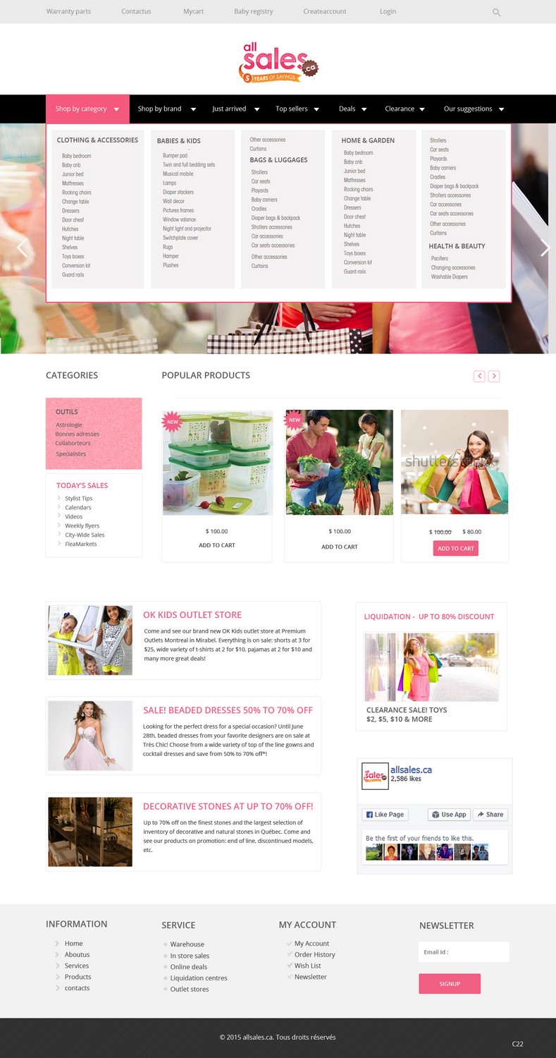 Web-Design von pb für Victoria 4B Inc. (lesventes.ca & allsales.ca) | Design #6447529