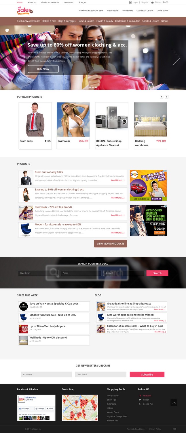 Web-Design von pb für Victoria 4B Inc. (lesventes.ca & allsales.ca) | Design #6453199