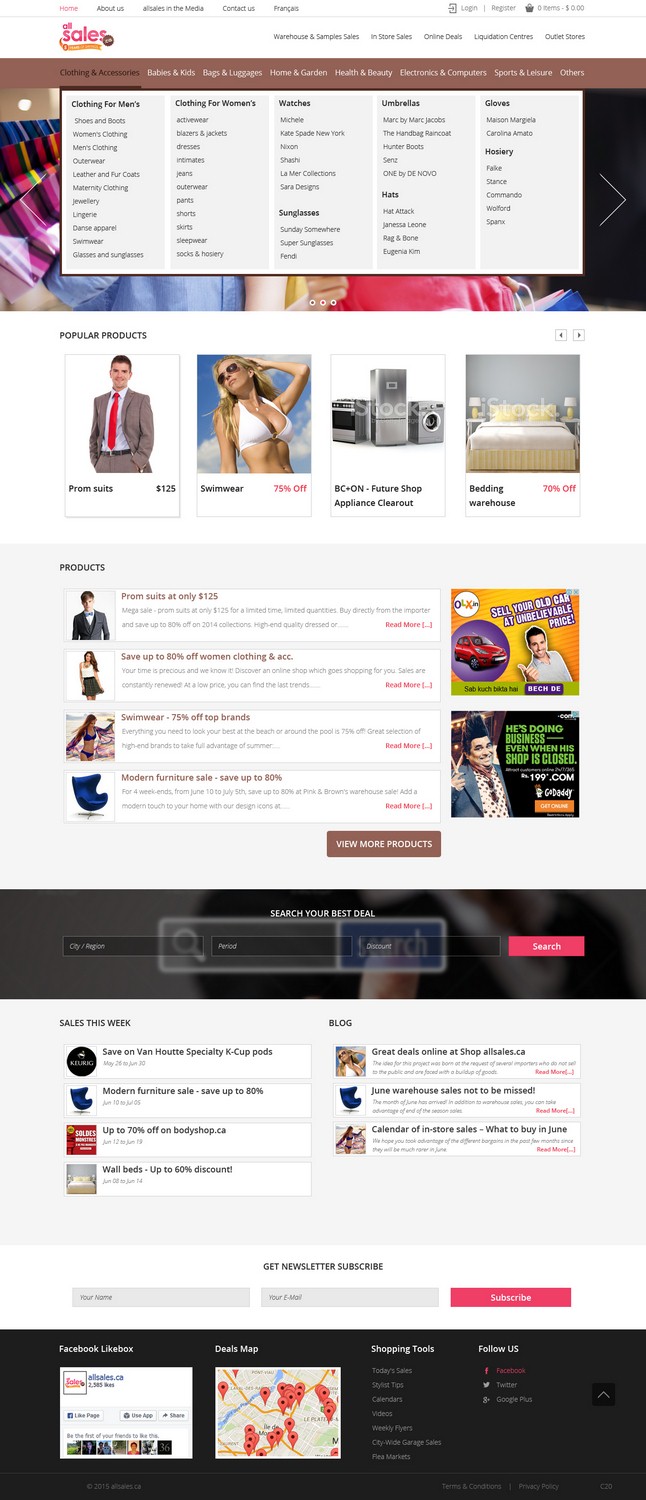 Web-Design von pb für Victoria 4B Inc. (lesventes.ca & allsales.ca) | Design #6453203