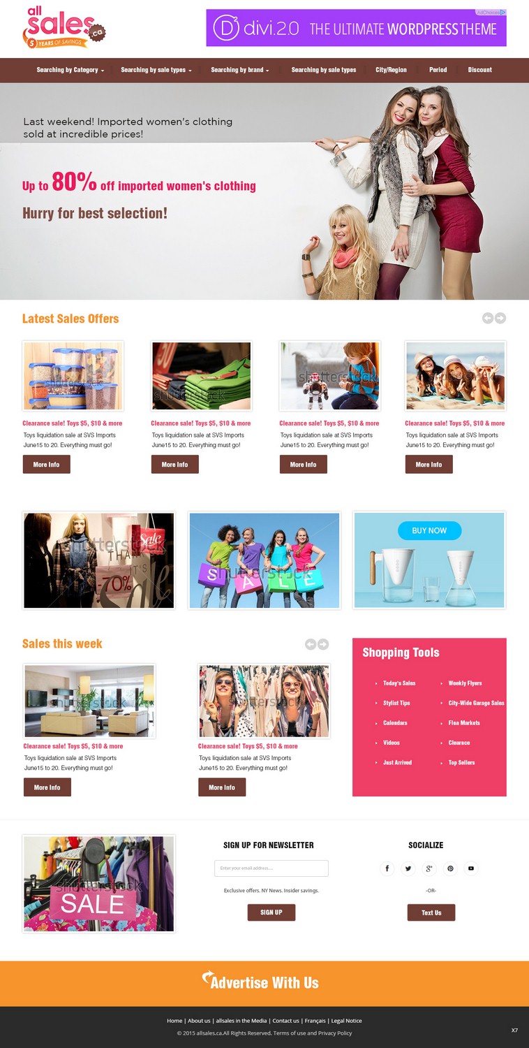 Web-Design von pb für Victoria 4B Inc. (lesventes.ca & allsales.ca) | Design #6453205