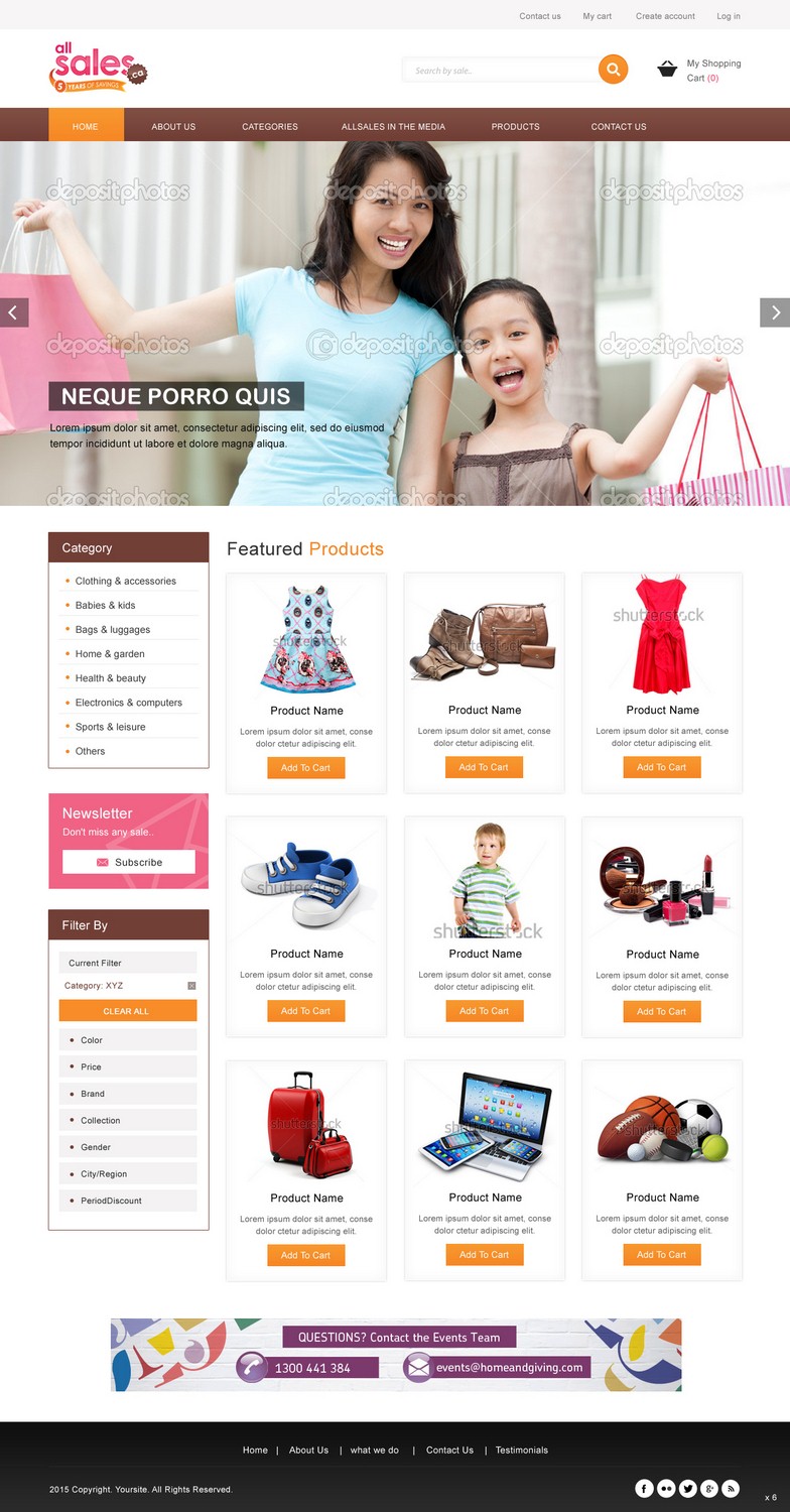 Web-Design von pb für Victoria 4B Inc. (lesventes.ca & allsales.ca) | Design #6453207