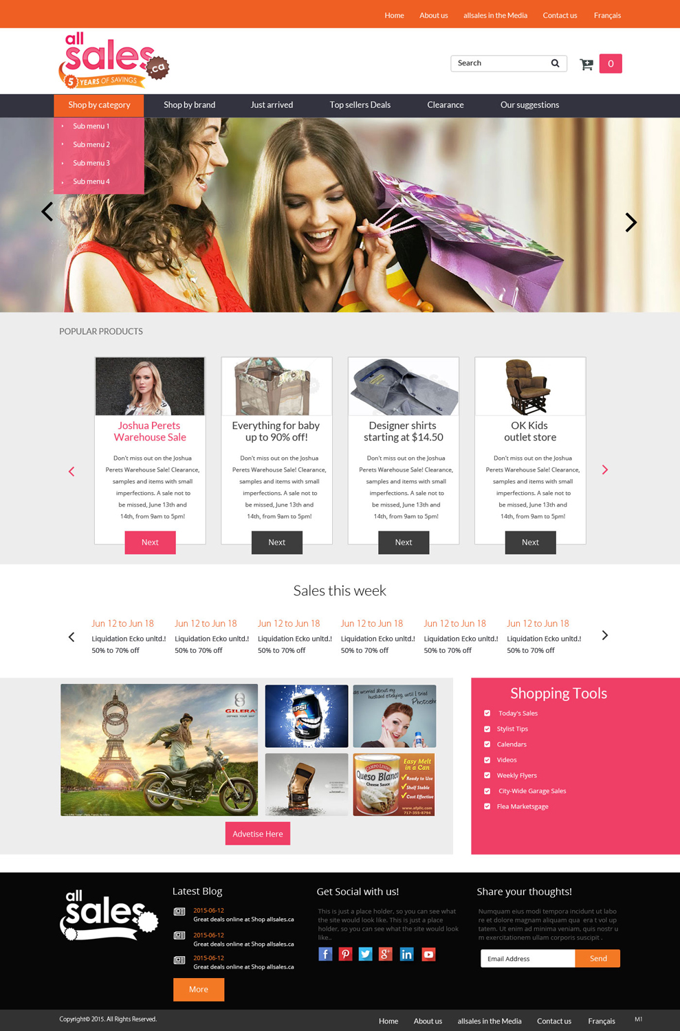 Web-Design von pb für Victoria 4B Inc. (lesventes.ca & allsales.ca) | Design #6482810