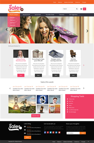 Web-Design von pb für Victoria 4B Inc. (lesventes.ca & allsales.ca) | Design: #6482810