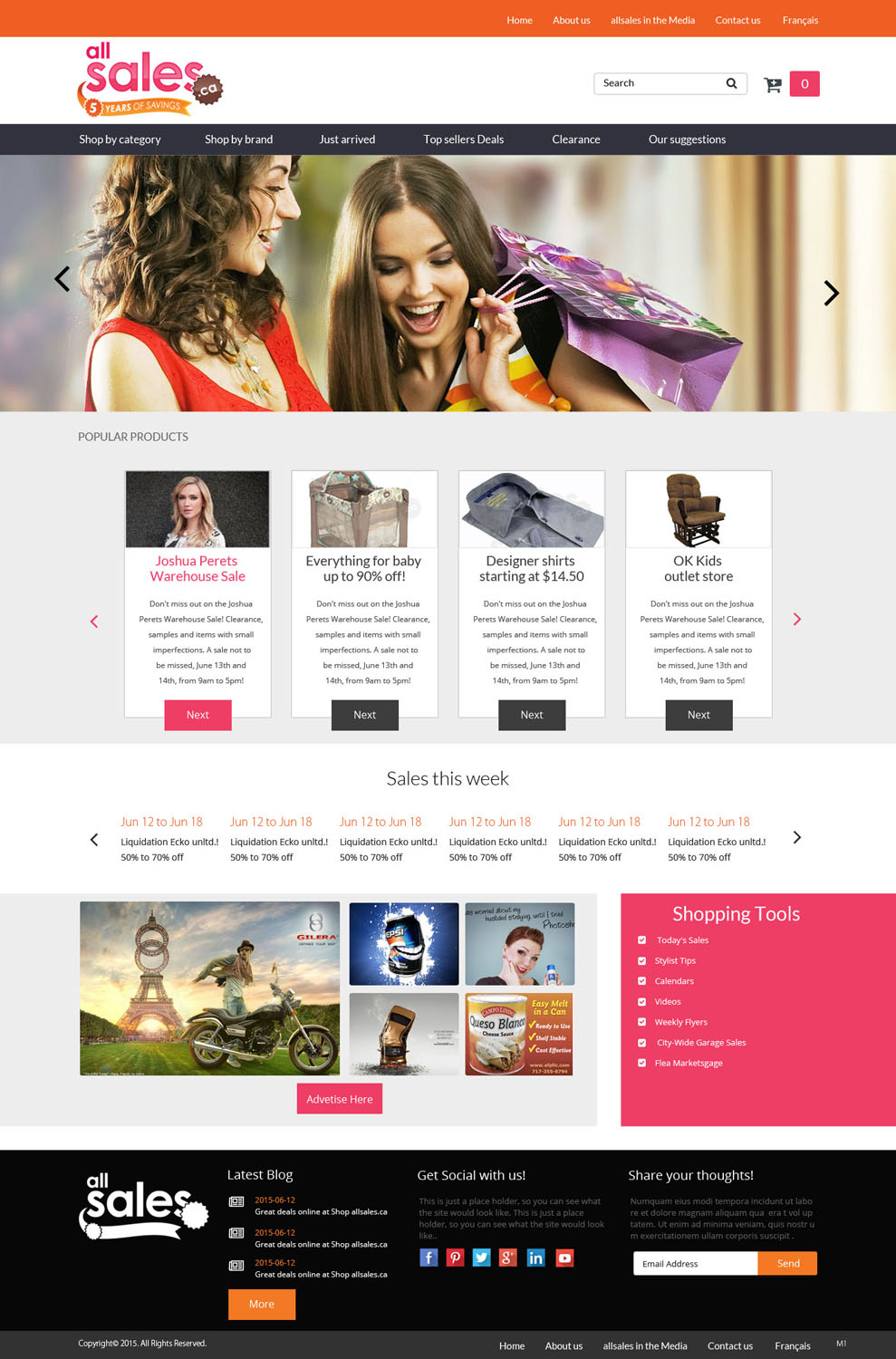 Web-Design von pb für Victoria 4B Inc. (lesventes.ca & allsales.ca) | Design #6482813