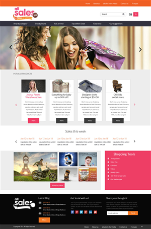 Web-Design von pb für Victoria 4B Inc. (lesventes.ca & allsales.ca) | Design: #6482813