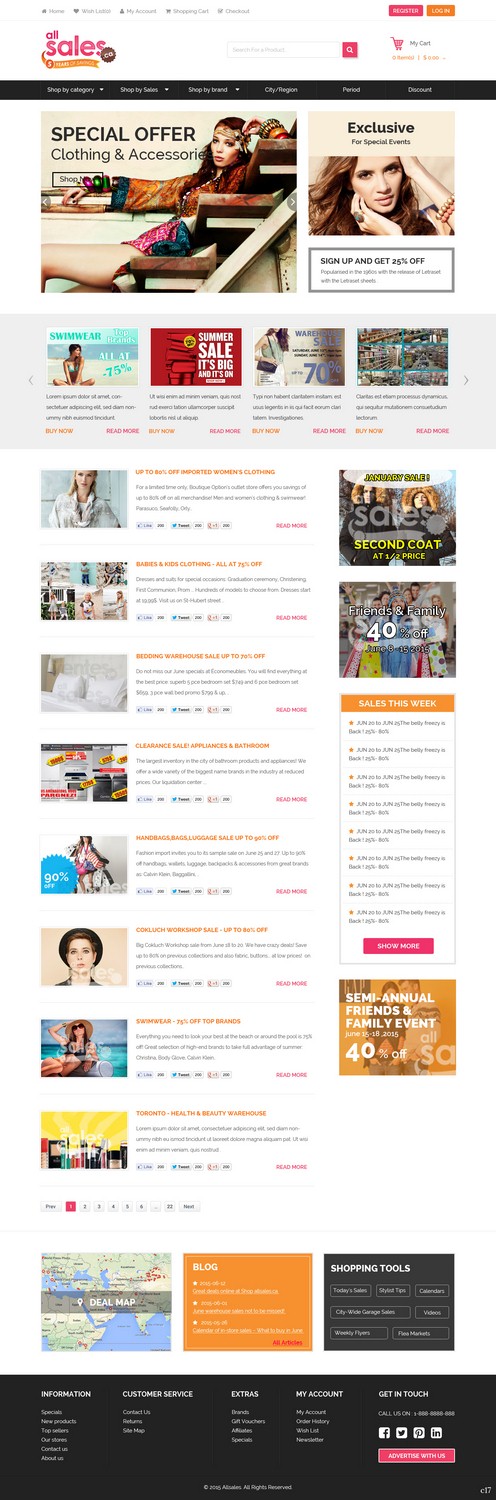 Web Design by pb for Victoria 4B Inc. (lesventes.ca & allsales.ca) | Design #6495026