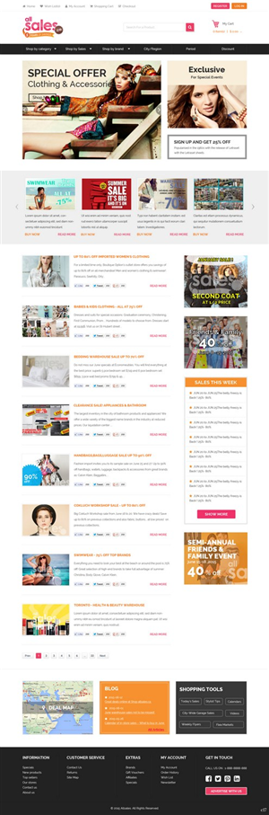 Web Design by pb for Victoria 4B Inc. (lesventes.ca & allsales.ca) | Design: #6495026