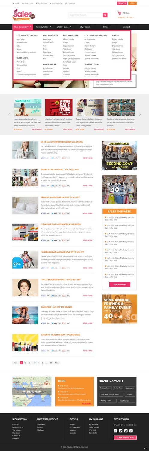 Web Design by pb for Victoria 4B Inc. (lesventes.ca & allsales.ca) | Design #6495027