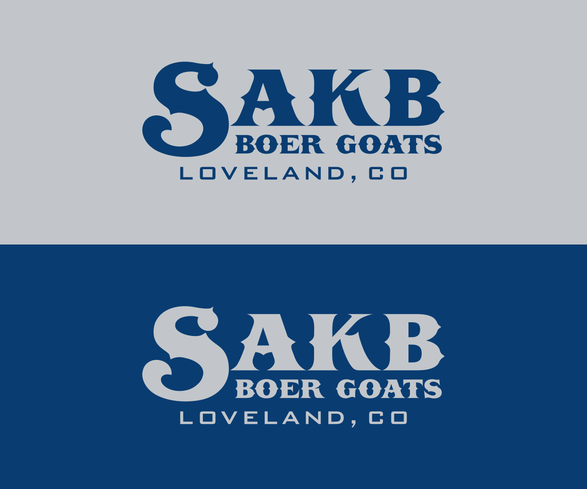 Logo Design by nreimer for SAKB Boer Goats | Design #6280789