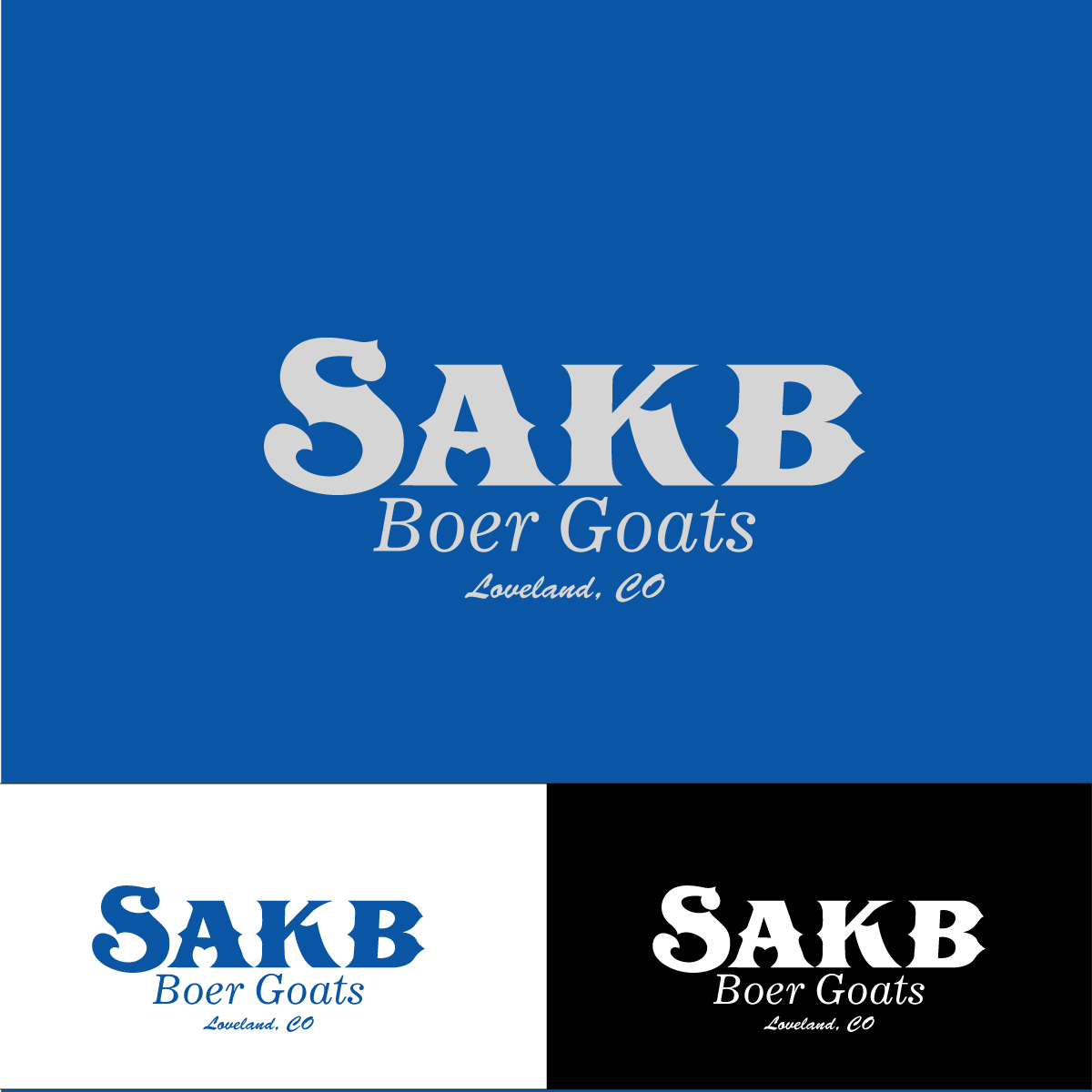 Diseño de Logo por MB Design India para SAKB Boer Goats | Diseño #6277677