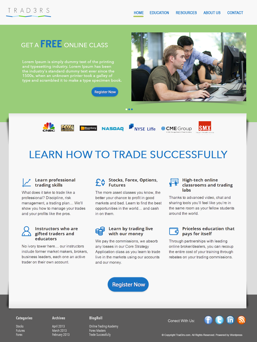Wordpress Design by AndreeaT for Human Capital Advisors LLC | Design #1703330