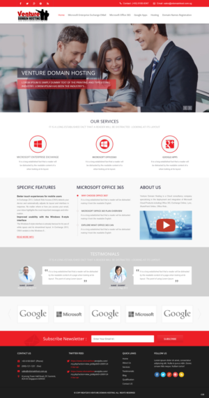 Web Design by pb for Venture Domain Hosting | Design: #6946914