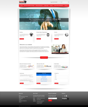Web Design by debdesign for Venture Domain Hosting | Design: #7024129