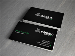 Business Card Design by Creations Box 2015 for TETRALOC | Design: #6315396