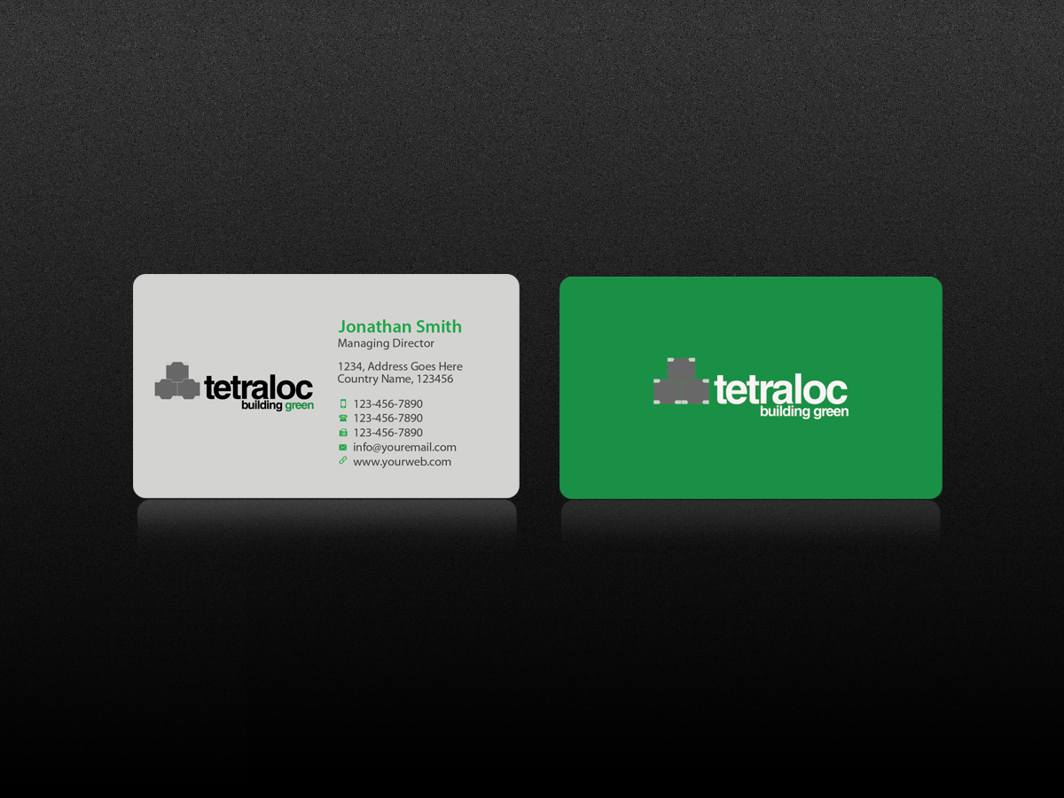 Business Card Design by Creations Box 2015 for TETRALOC | Design #6315411