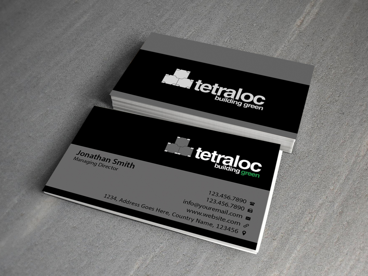 Business Card Design by Creations Box 2015 for TETRALOC | Design #6324695