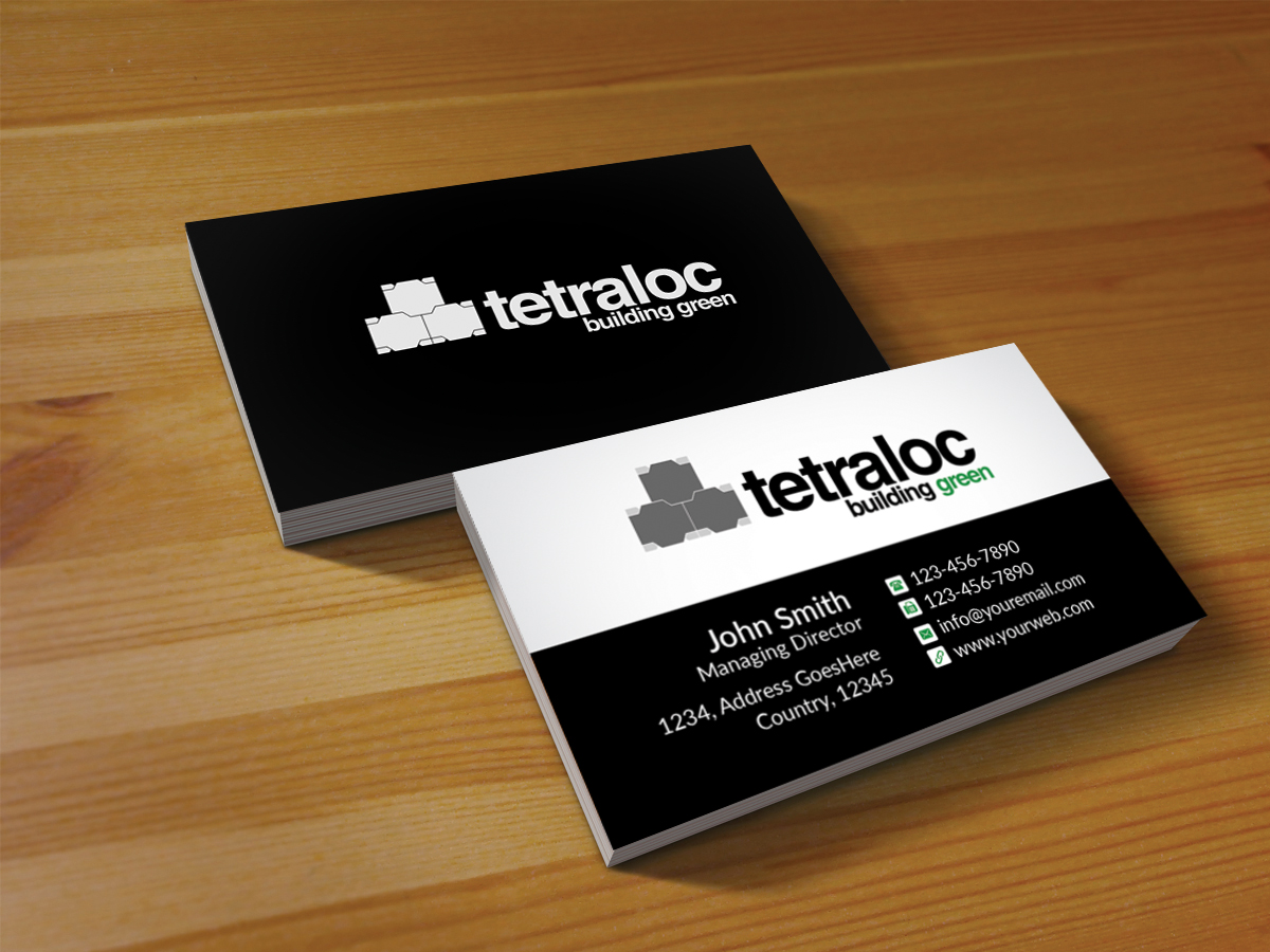 Business Card Design by Creations Box 2015 for TETRALOC | Design #6324709