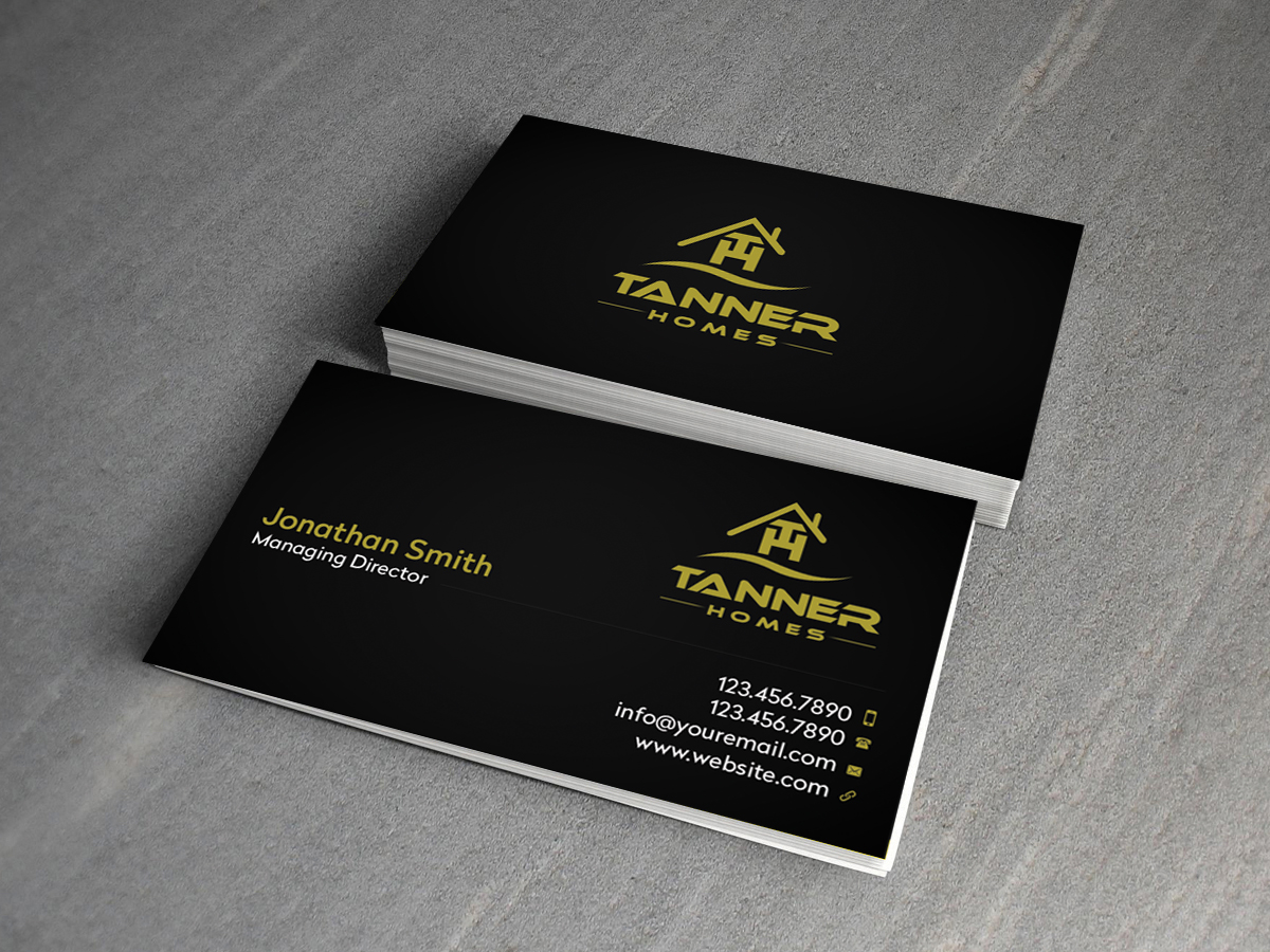 Business Card Design by Creations Box 2015 for TANNER Homes | Design #6298734