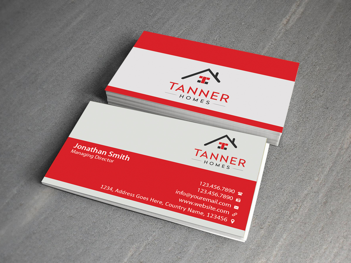 Business Card Design by Creations Box 2015 for TANNER Homes | Design #6298735