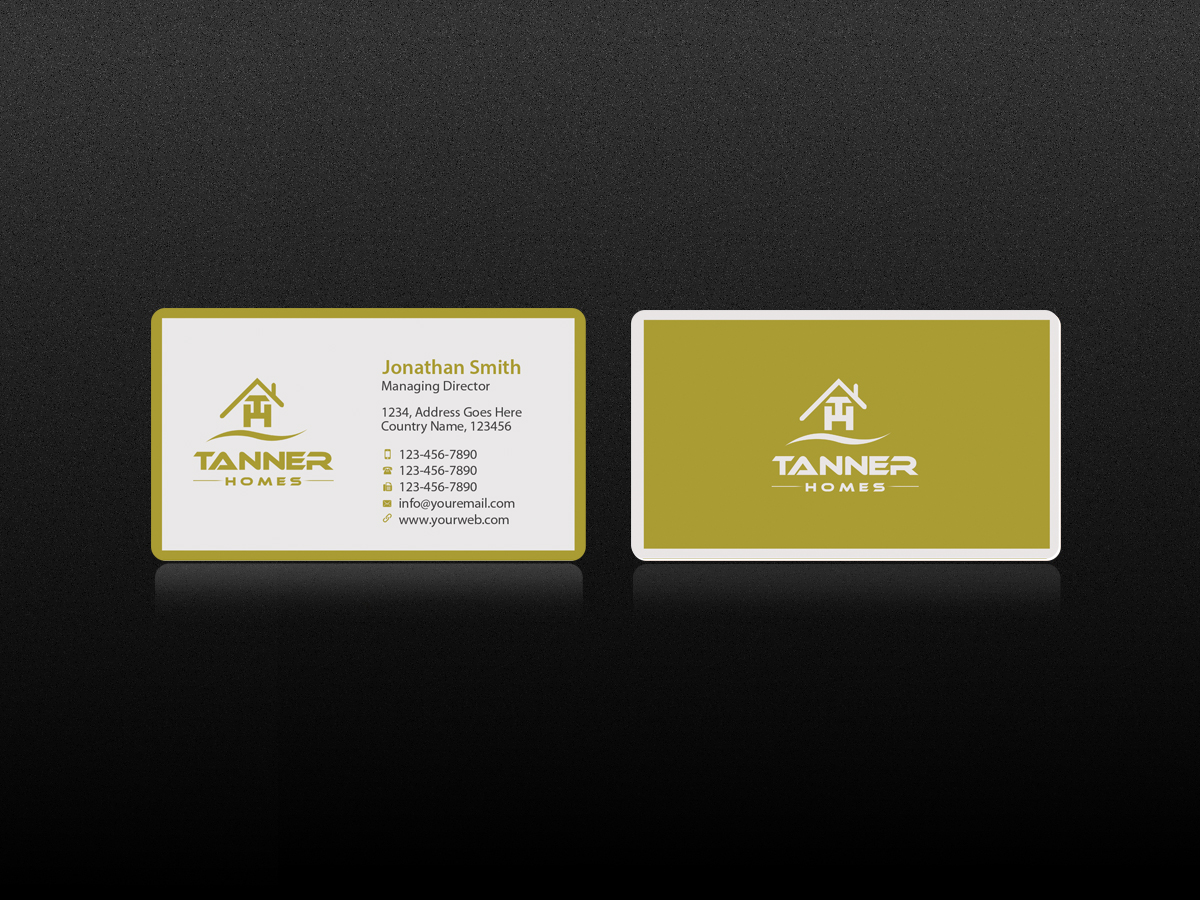 Business Card Design by Creations Box 2015 for TANNER Homes | Design #6298747