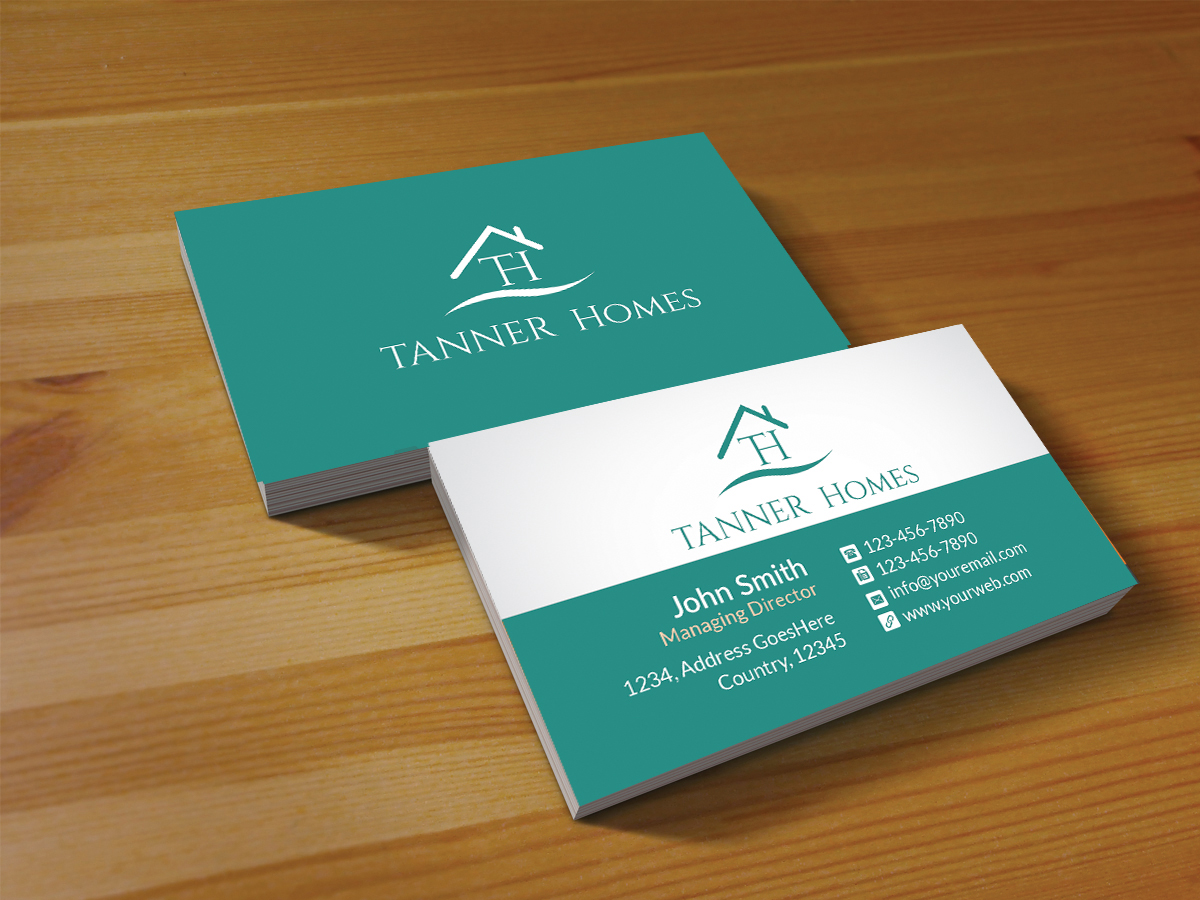 Business Card Design by Creations Box 2015 for TANNER Homes | Design #6298758