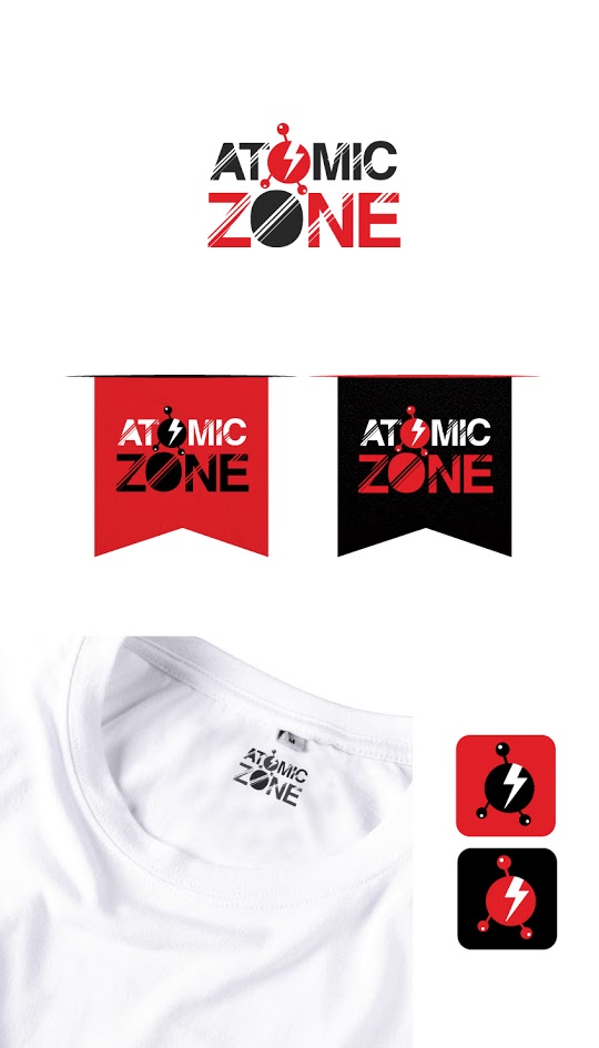 Logo Design by riddhiseta1984 for Atomic Zone | Design #6293820