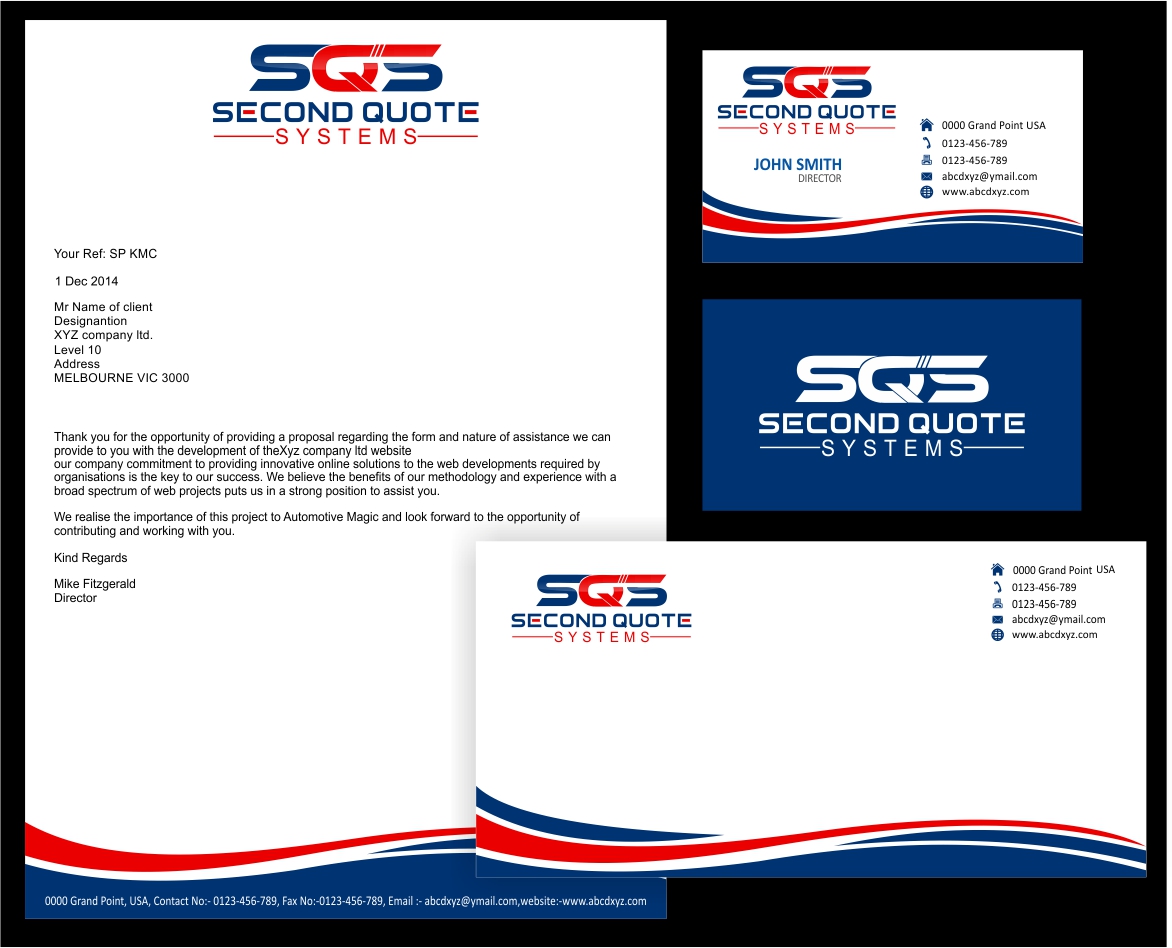 Logo Design by Sarah Graphic for Second Quote Systems Ltd. | Design #6292667