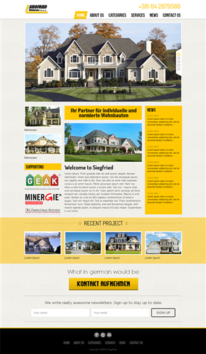 Diseño Web por Mayank Patel para este proyecto | Diseño #1674187