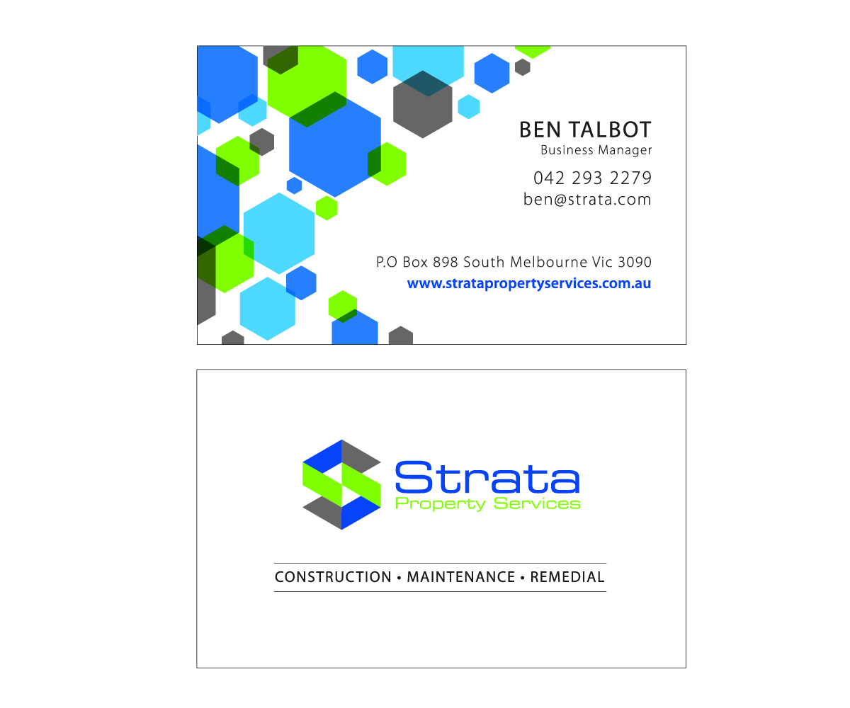 Business Card Design by eleven for this project | Design #6289562