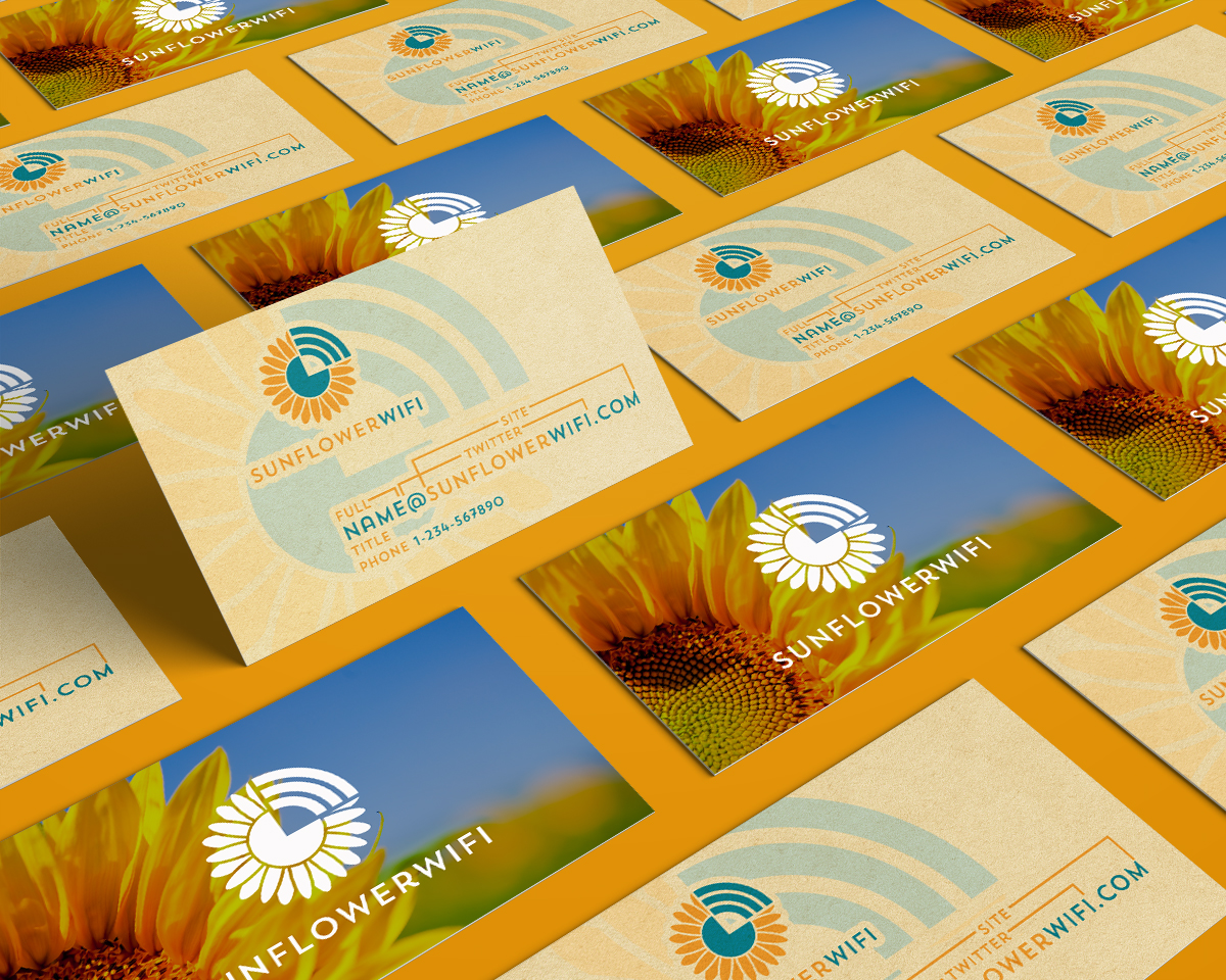 Logo- und Visitenkarten-Design von at-as für Sunflower WiFi | Design #6340083