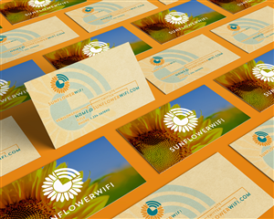 Logo and Business Card Design by at-as for Sunflower WiFi | Design: #6358114