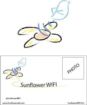 Logo- und Visitenkarten-Design von KuroShinobi für Sunflower WiFi | Design #6314054