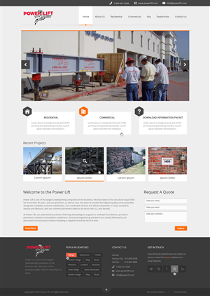 Wordpress Design by OM for Atomic Design & Consulting | Design: #1697698