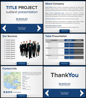 PowerPoint Design by Danang Prastiawan for McKinley Financial Group | Design: #6291603