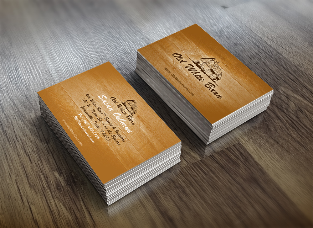 Diseño de Logo y Tarjeta de Presentación por Pram Shaw para Old White Barn Studio & Interiors | Diseño #6398508