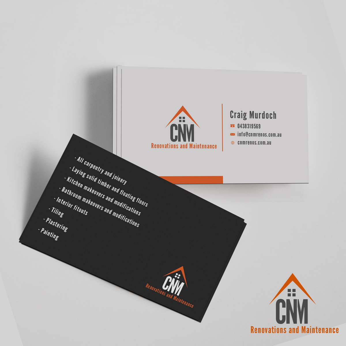 Business Card Design by Riz' for CNM renovations and maintenance | Design #6302528