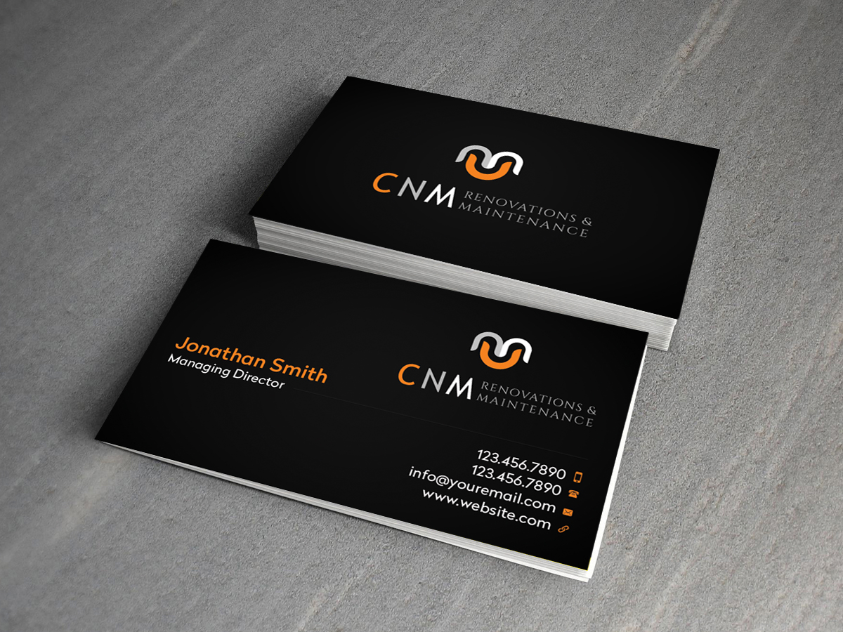 Business Card Design by Creations Box 2015 for CNM renovations and maintenance | Design #6307737