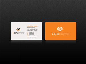 Business Card Design by Creations Box 2015 for CNM renovations and maintenance | Design: #6307793