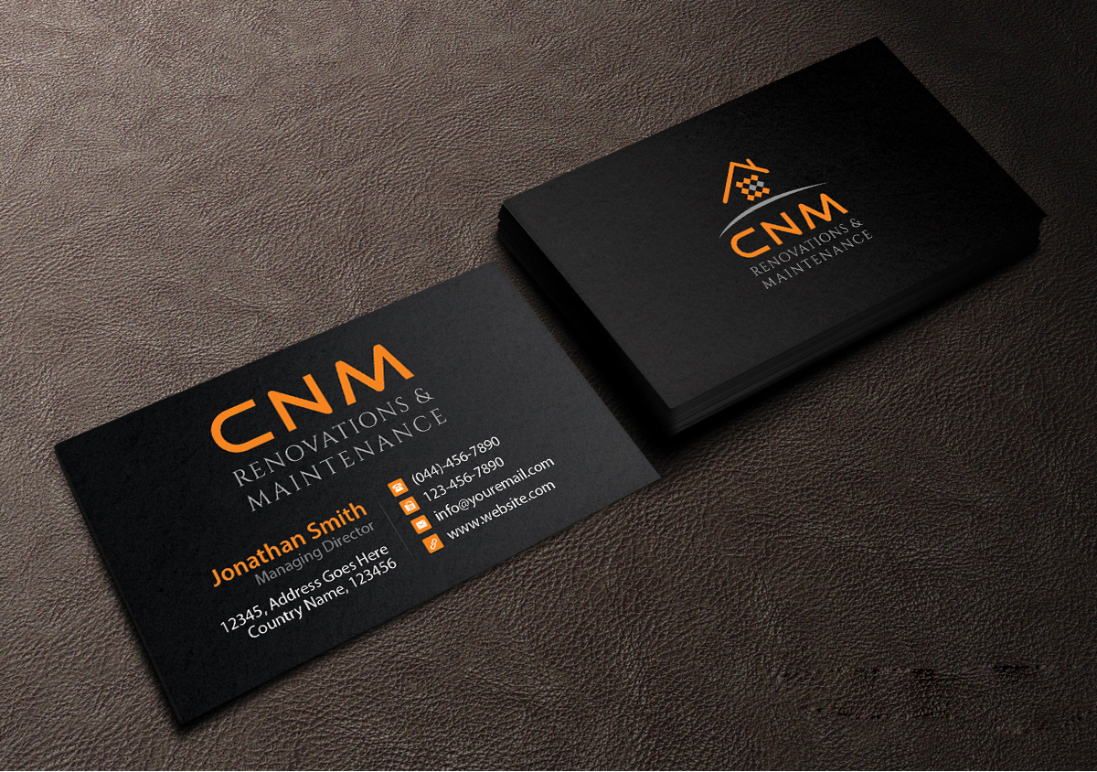 Business Card Design by Creations Box 2015 for CNM renovations and maintenance | Design #6315242