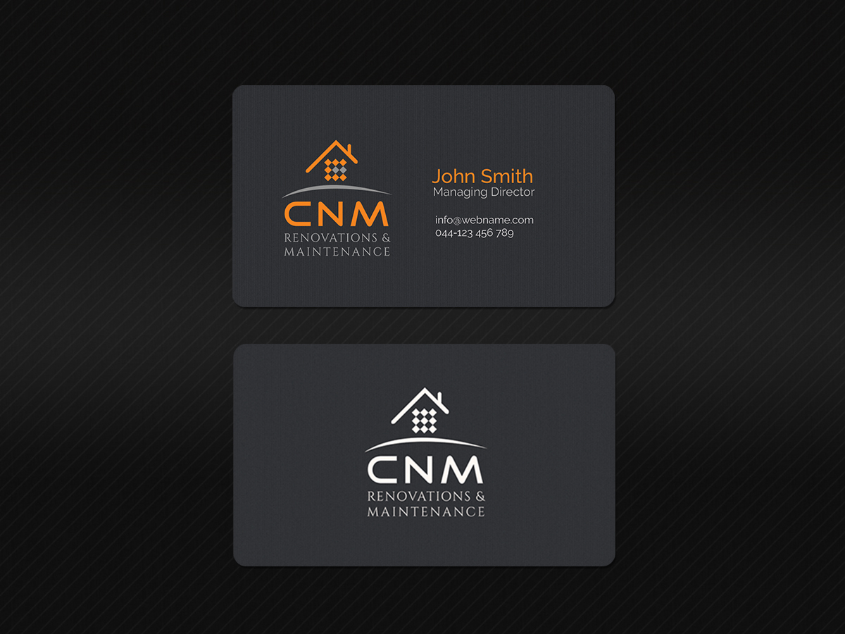 Business Card Design by Creations Box 2015 for CNM renovations and maintenance | Design #6315257