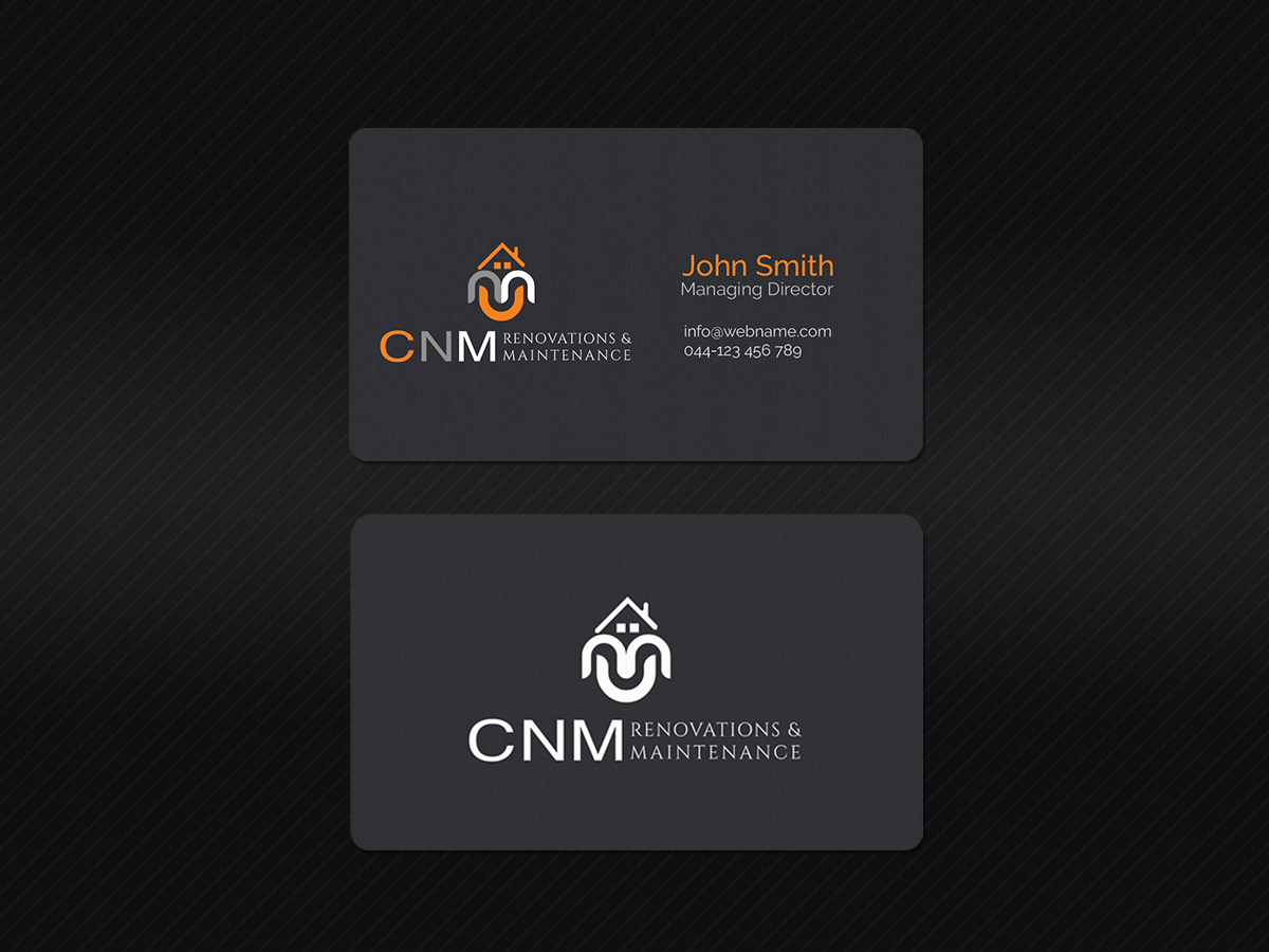 Business Card Design by Creations Box 2015 for CNM renovations and maintenance | Design #6315271
